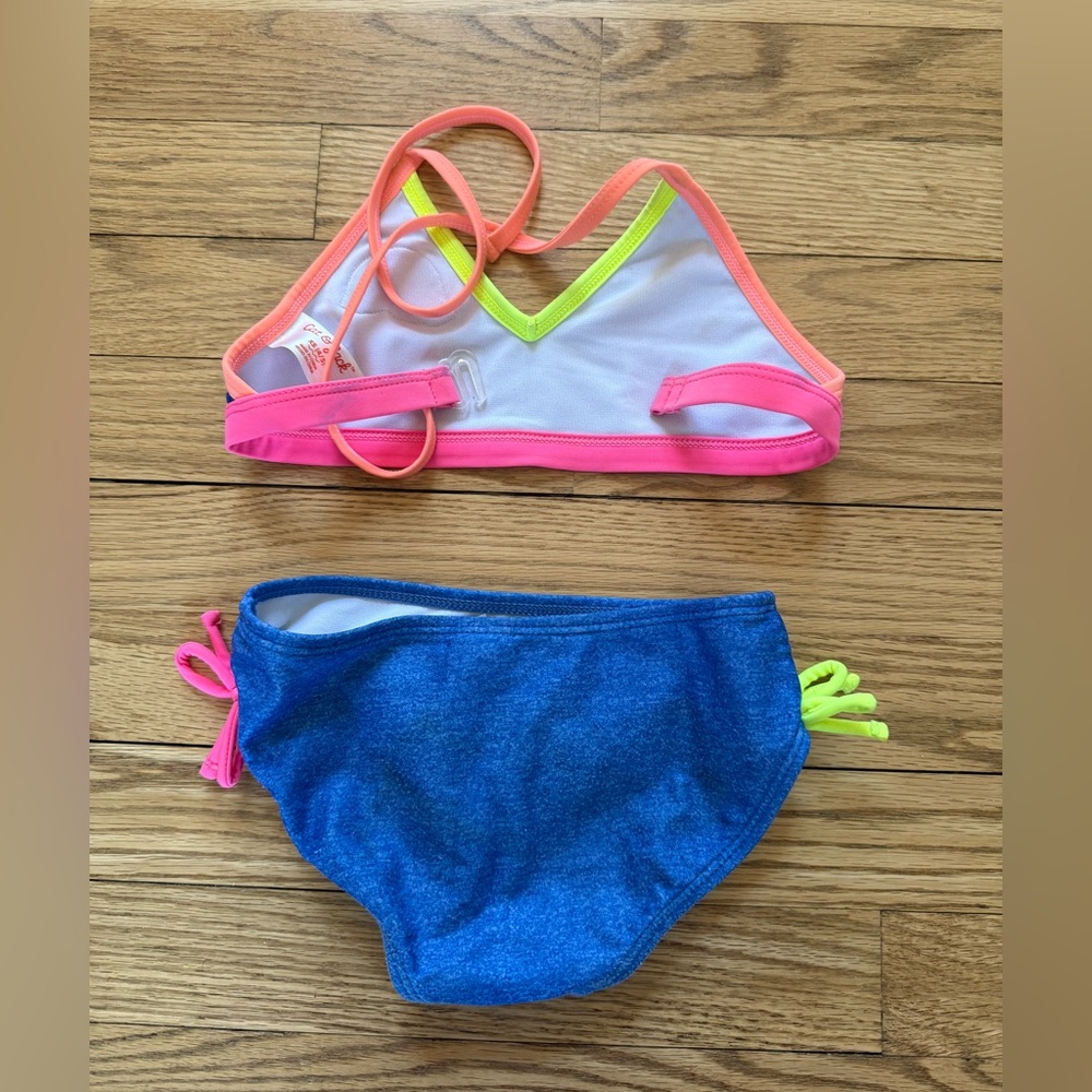Lot of 2 Girls Bathing Suits Swim Bikini XS Size 4/5 - Picture 6 of 7